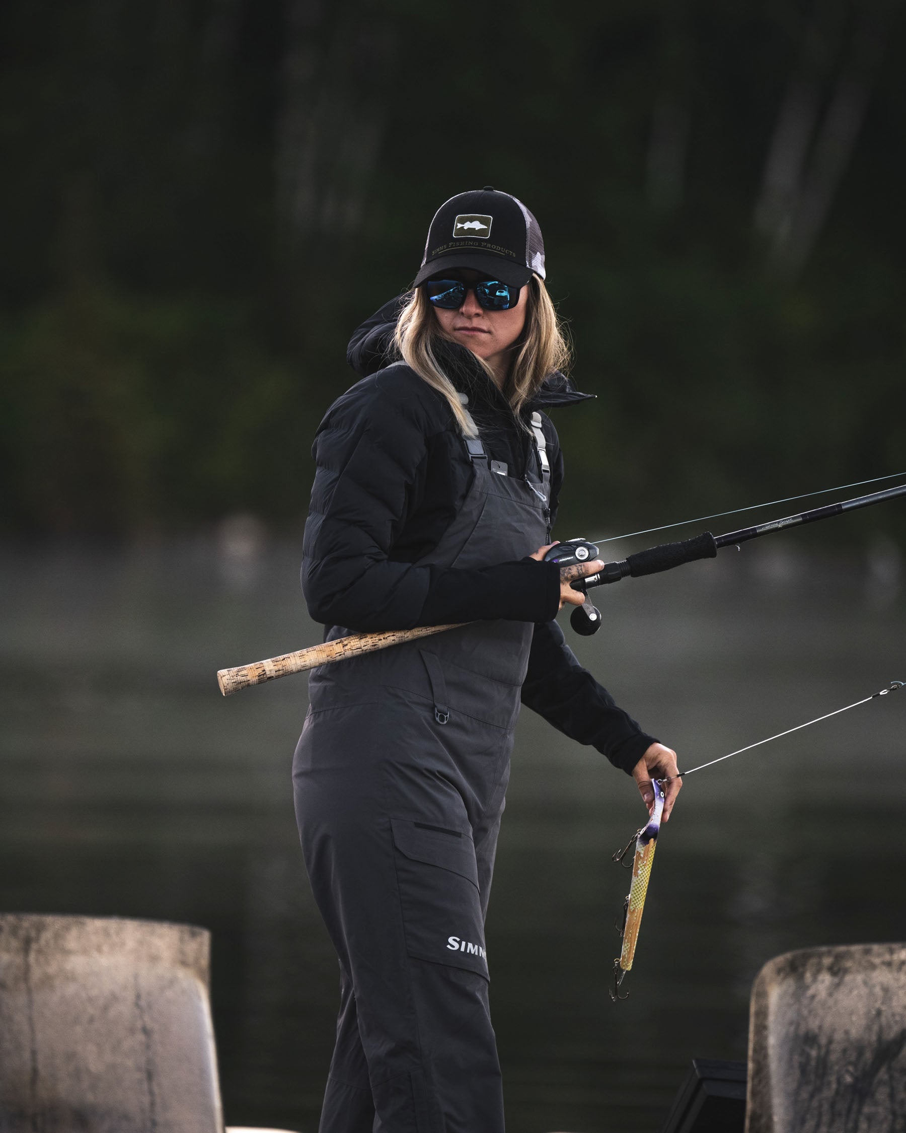 Women's Simms Challenger Fishing Bib - Past Season - Image 2