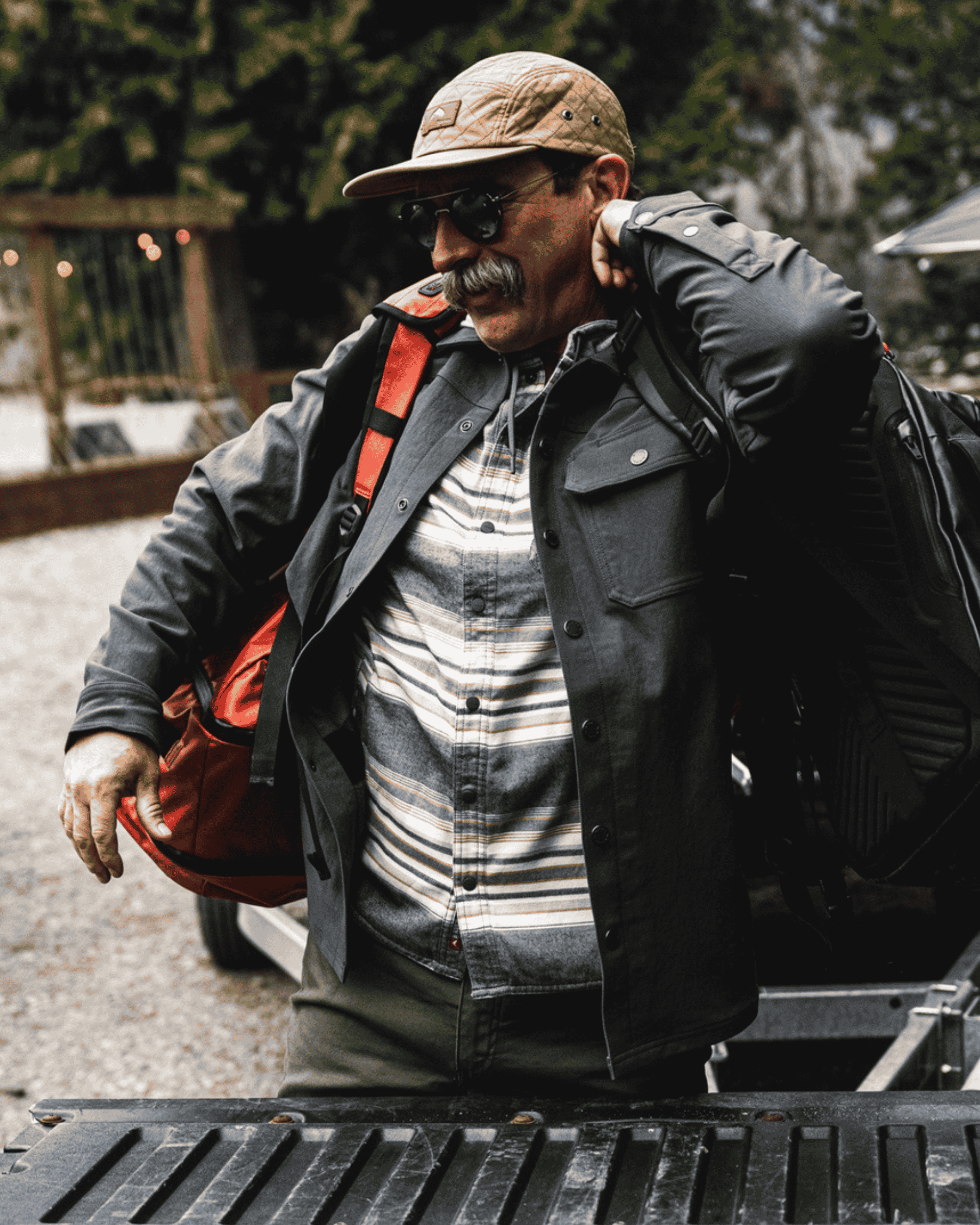 Men's Santee Flannel Hoody - Past Season - Image 4